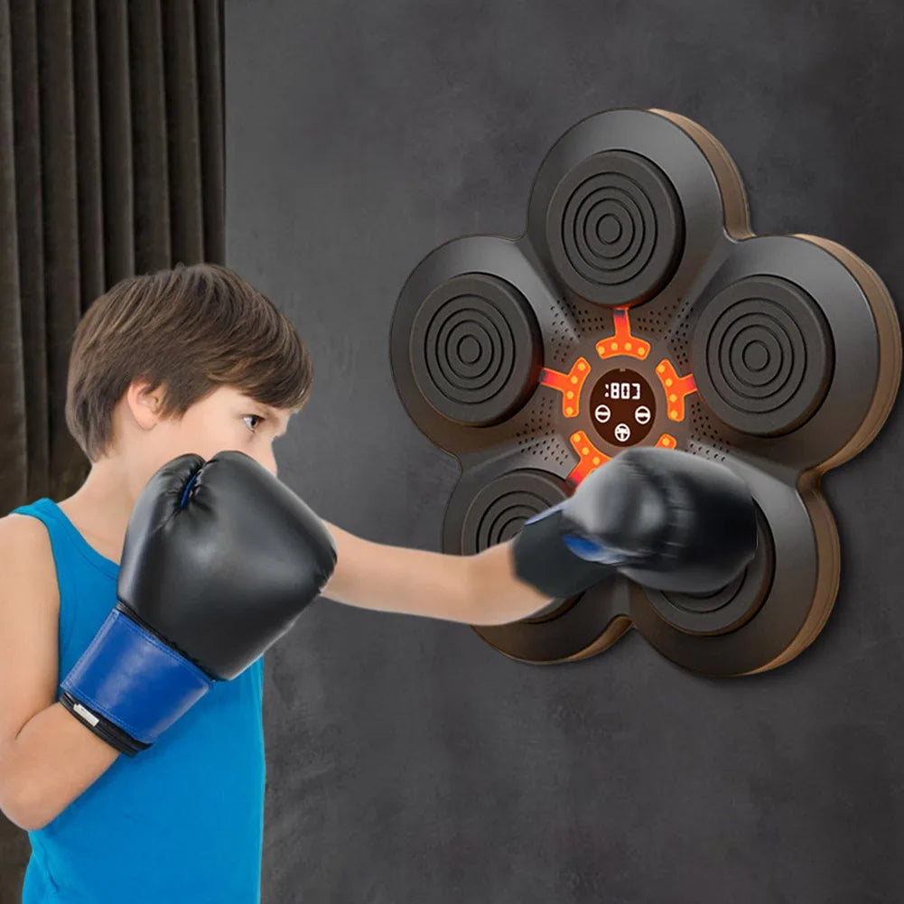 Intelligent Music Boxing Trainer Electronic Boxing Machine Wall Target LED Lighted Sandbag Relax Boxing Response Training Target